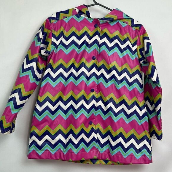 Hartstrings Purple and pink lined raincoat with hood - Picture 1 of 15